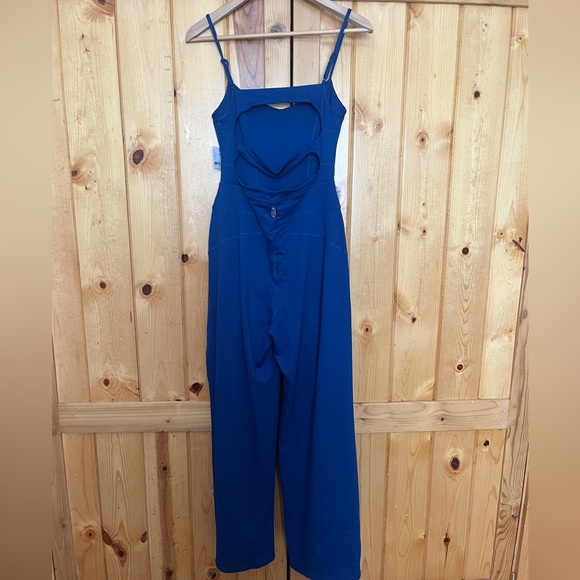 NWT Free People Up At Night One-piece Jumpsuit, blue Sz Med - Picture 9 of 10